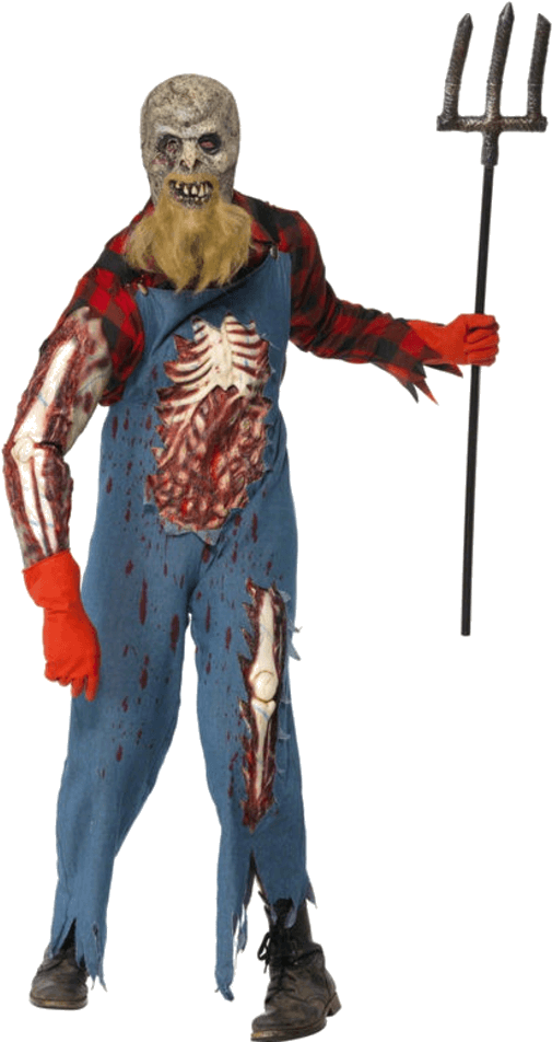 Hillbilly Zombie Costume - Hillbilly Zombie (600x951), Png Download