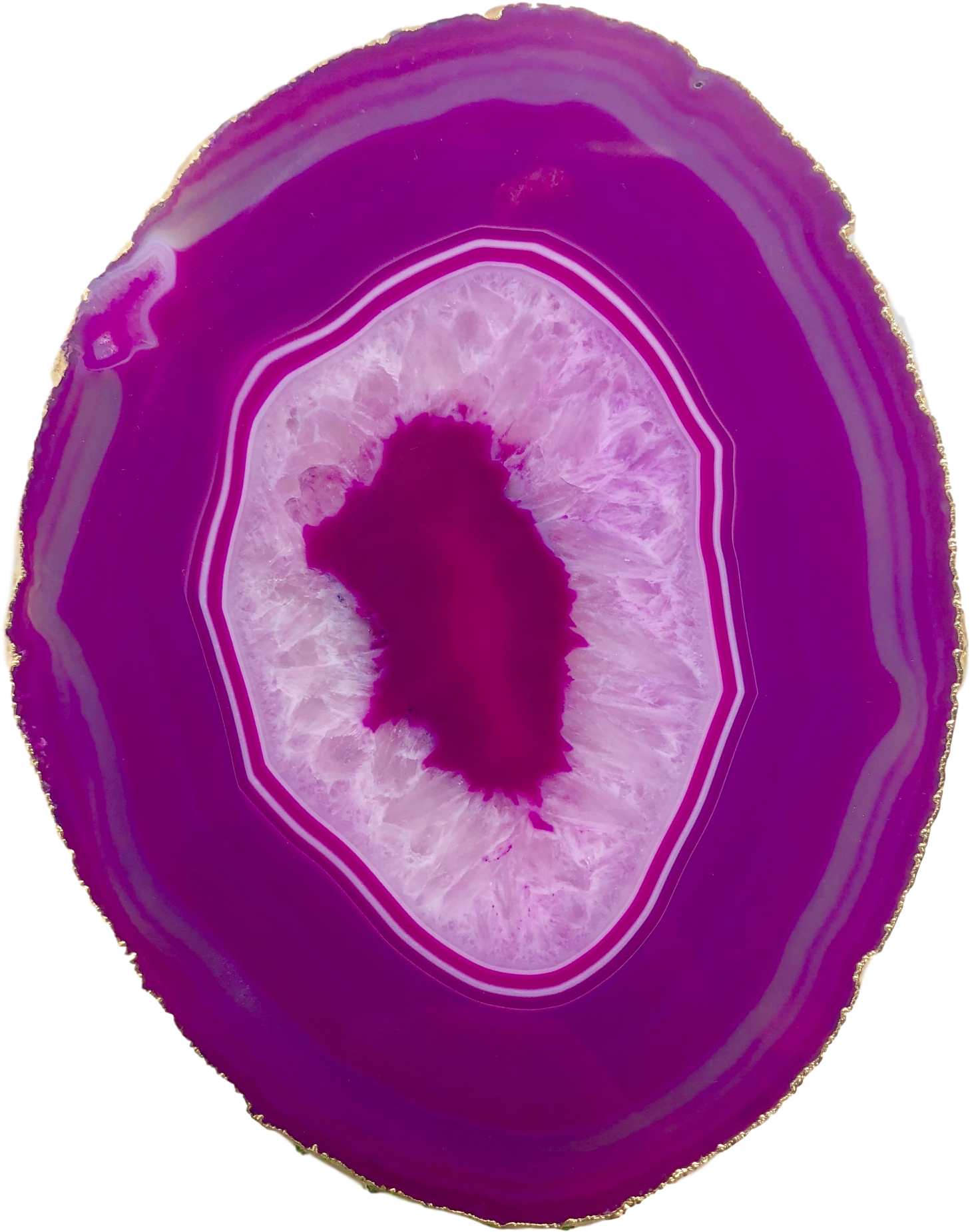 Agate Thin Serving Plate With Gold Trim - Fruit (1774x2364), Png Download