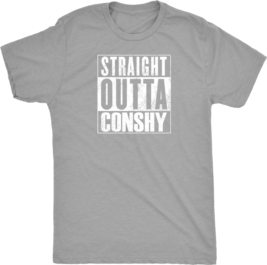Straight Outta Conshy Mens T-shirt - Active Shirt (1000x1000), Png Download