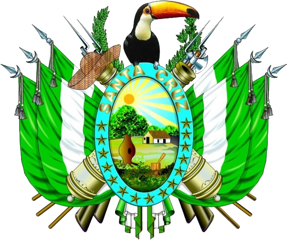 Escudo Santa Cruz - Escudo De Bolivia Psd (604x509), Png Download