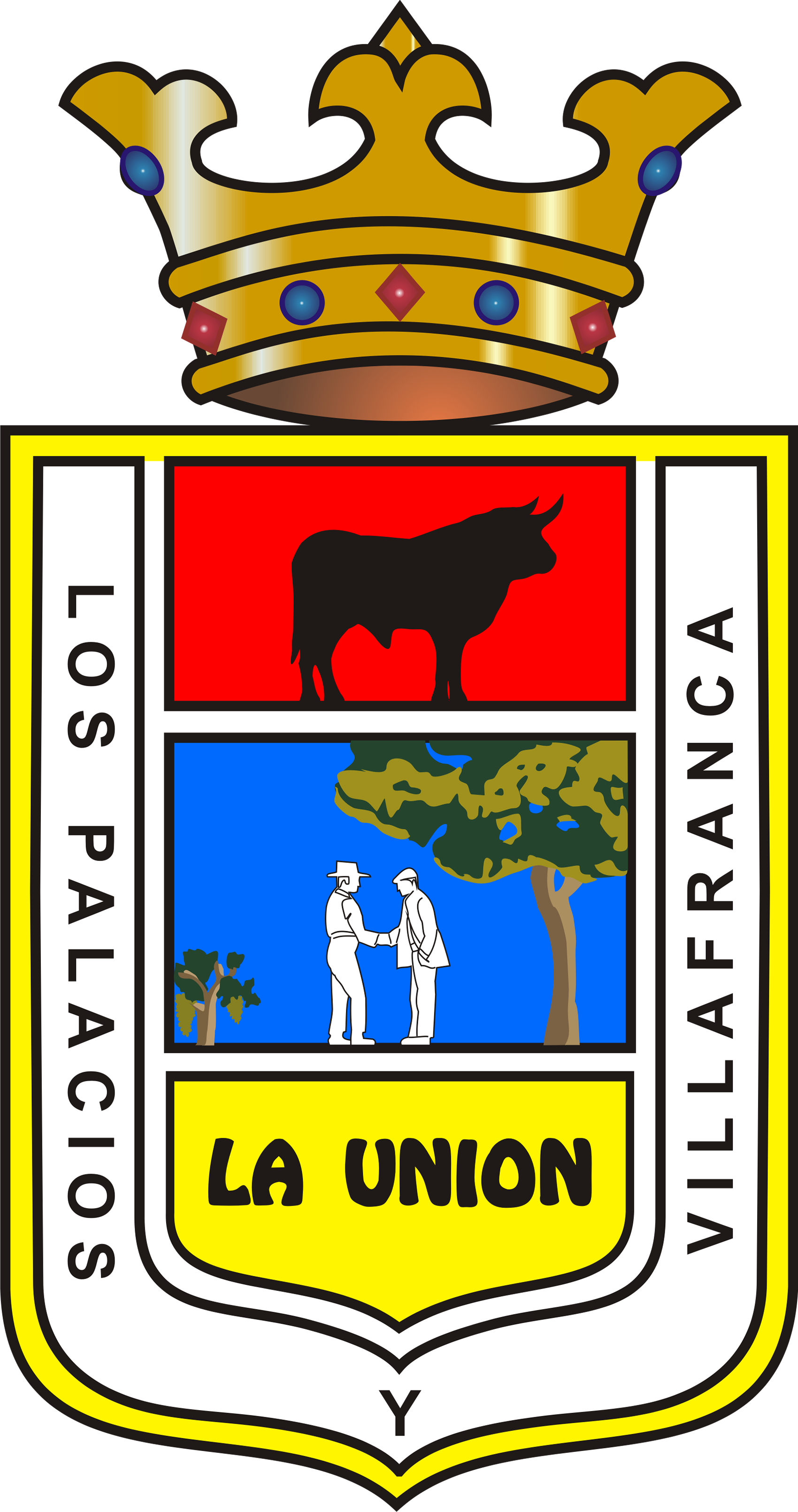 Escudo En Diferentes Formatos - Los Palacios Y Villafranca (1700x3221), Png Download