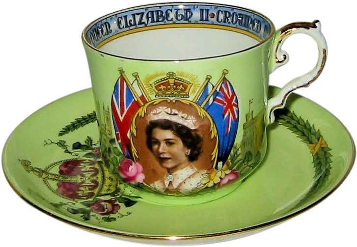 Queen Elizabeth Ii Royalty - Cup (726x726), Png Download