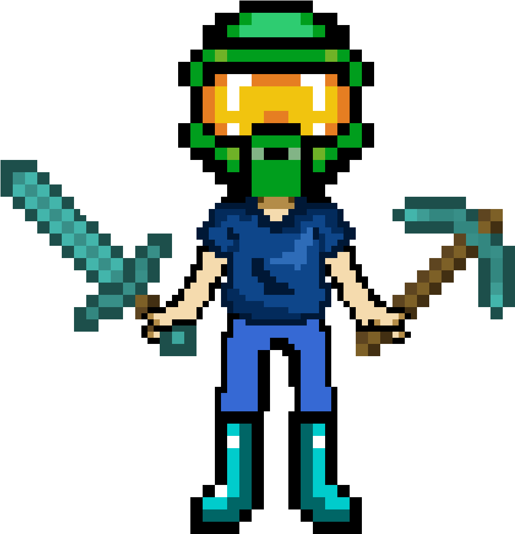 New Minecraft Character - Minecraft Diamond Sword (1200x1200), Png Download