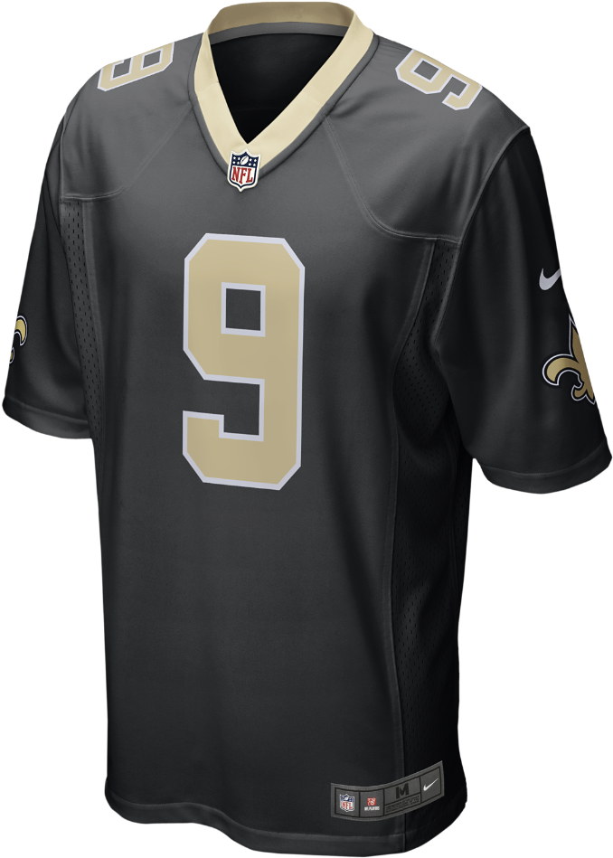 Nike Nfl New Orleans Saints Game Men's Football Jersey - New Orleans Saints Jersey (1000x1000), Png Download
