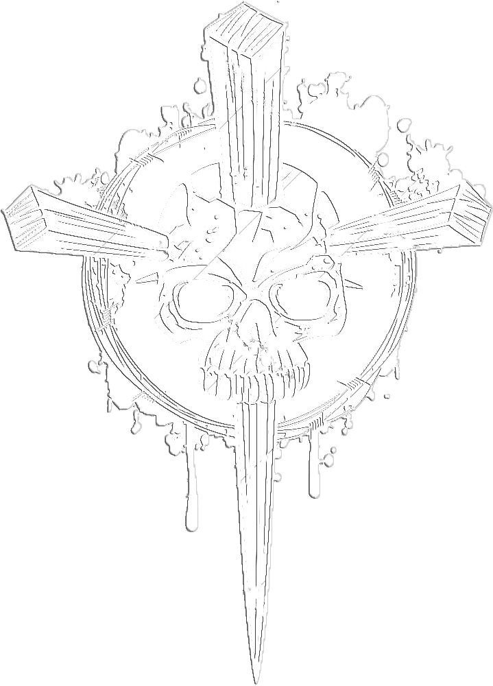 Skull Cross - Illustration (769x1080), Png Download