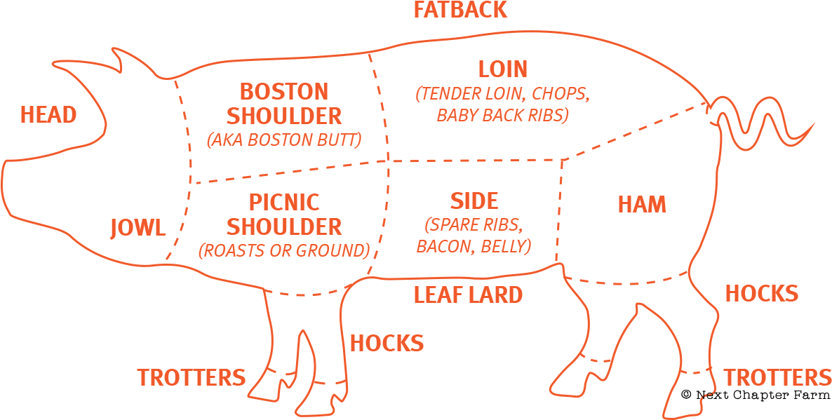 And You Want To Do So By Buying A Whole Pig Raised - Diagram (1200x628), Png Download