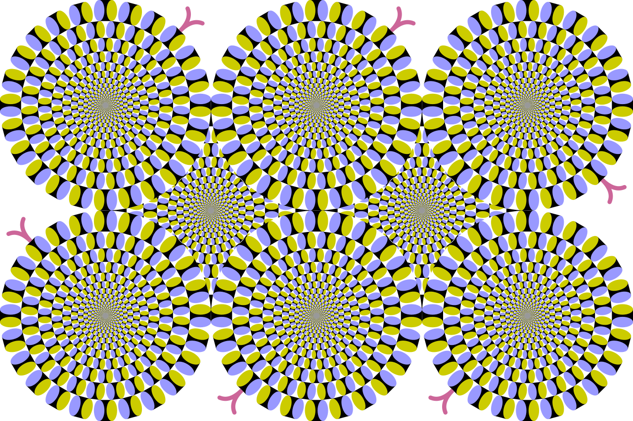 Rotating Snakes Peripheral Drift Illusion - Peripheral Drift Illusion (1280x853), Png Download