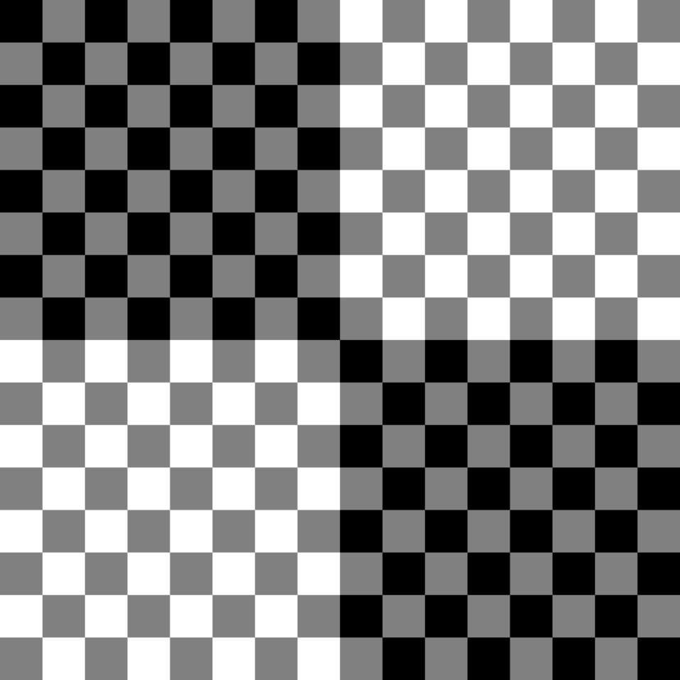 Gray-illusion - Grey And White Checkered Background (958x958), Png Download