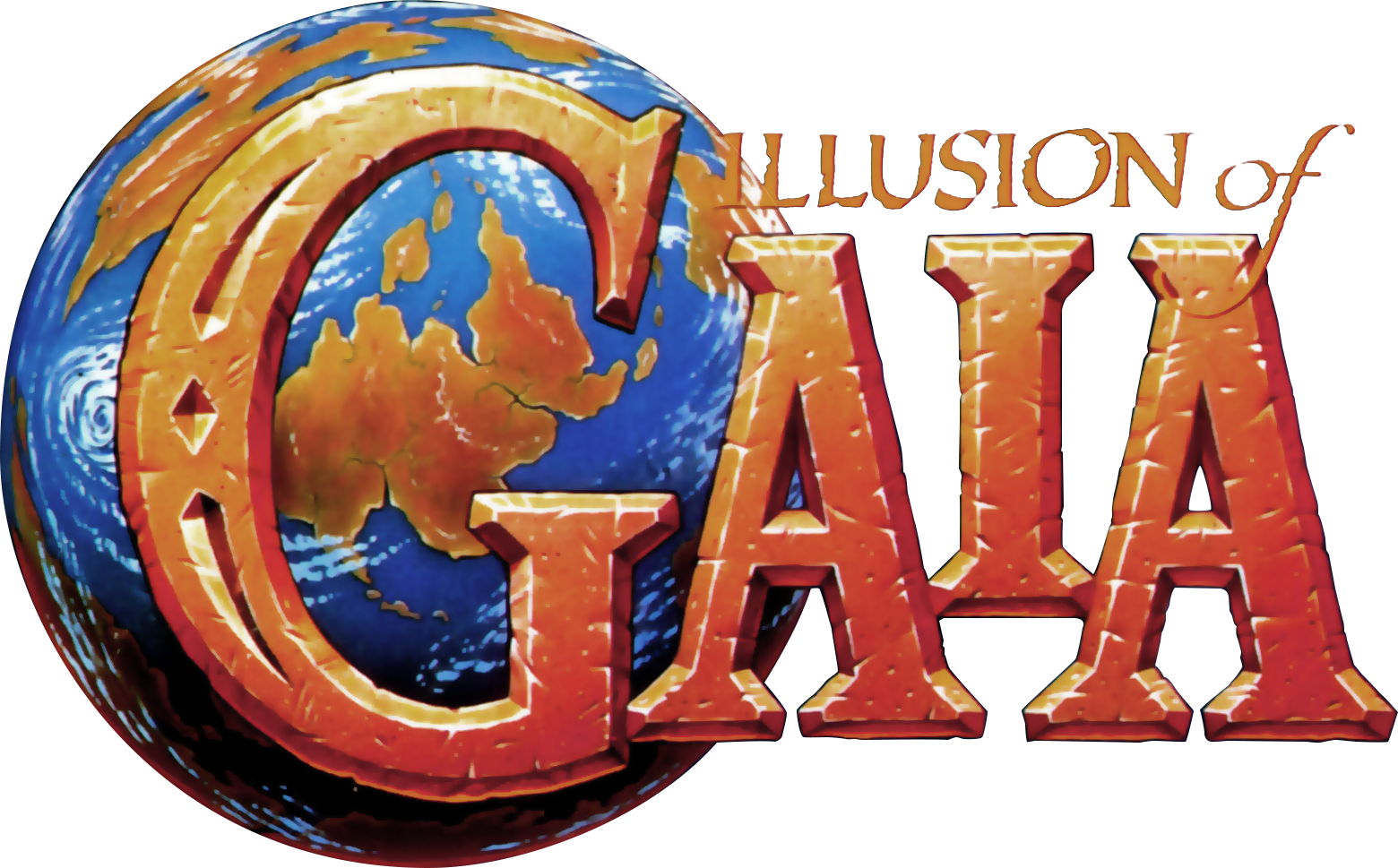 Illusion Of Gaia - Illusion Of Gaia Logo (1560x969), Png Download
