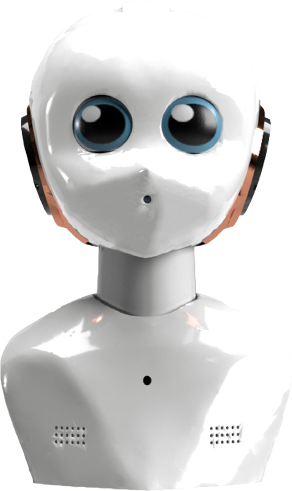 3-axis Moving Head And Eye Expressions Give Feedback - Robot (850x1082), Png Download