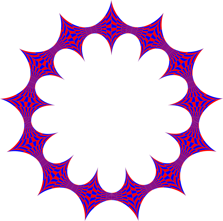 Stylized Checkered Geometric Frame Blue Red - Does Corruption Happen (782x776), Png Download