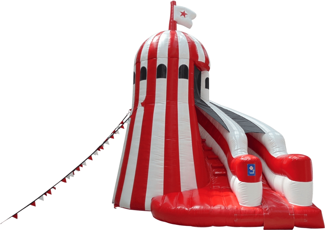 Download Inflatable Slide Transparent Png - Helter Skelter Bouncy Castle (1140x822), Png Download