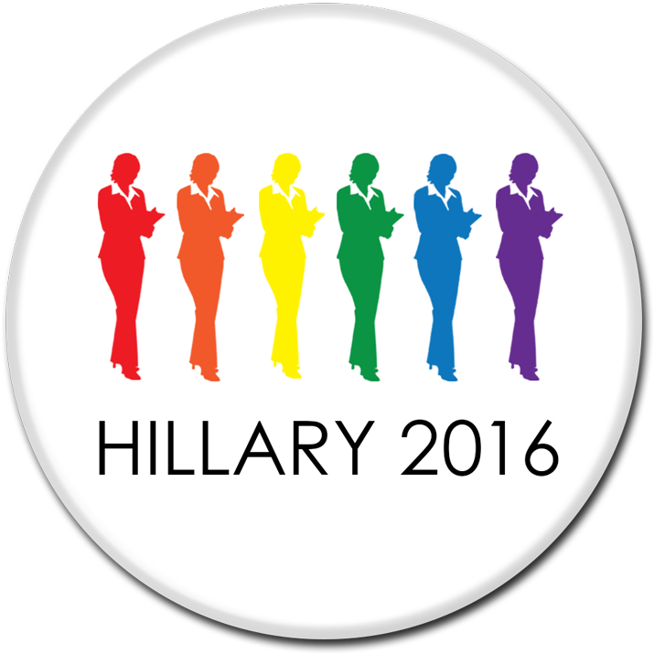 Hillary Clinton Button - Illustration (800x800), Png Download