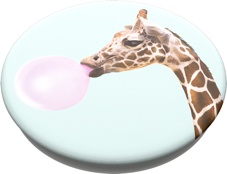 Bubblegum Giraffe, Popsockets - Giraffe Pop Socket Uk (989x1000), Png Download