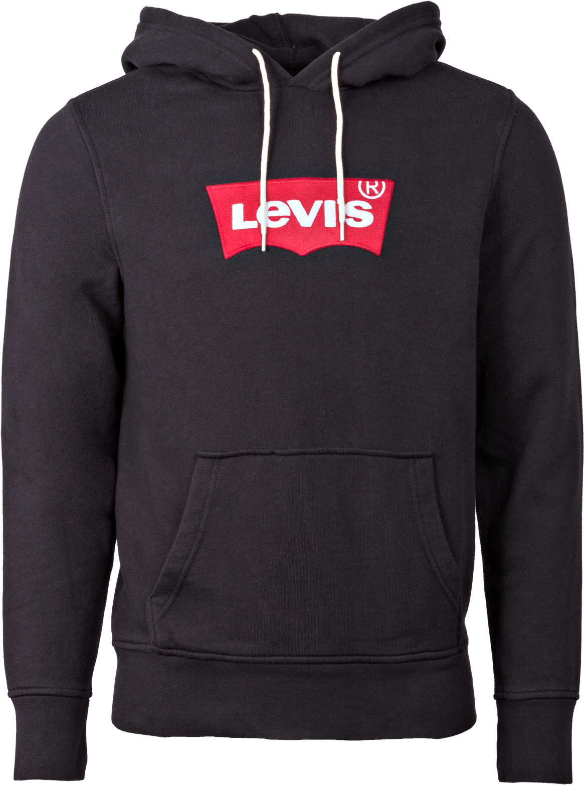 Levis Modern Hoodie Black - Sweatshirt (1399x1748), Png Download