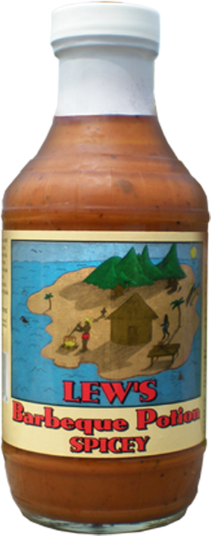 Lew's Barbeque Potion - Glass Bottle (800x800), Png Download