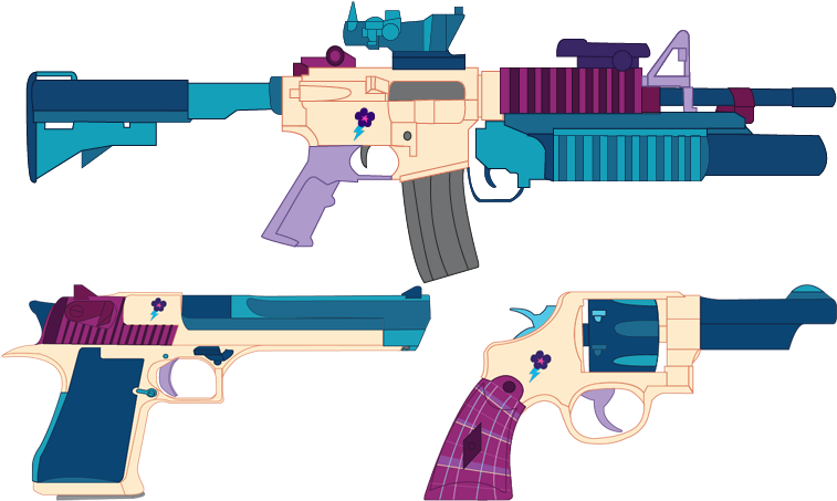 Indigo Zap Weapons Pack By Stu Artmcmoy17-d9s8xs8 - Assault Rifle (777x468), Png Download