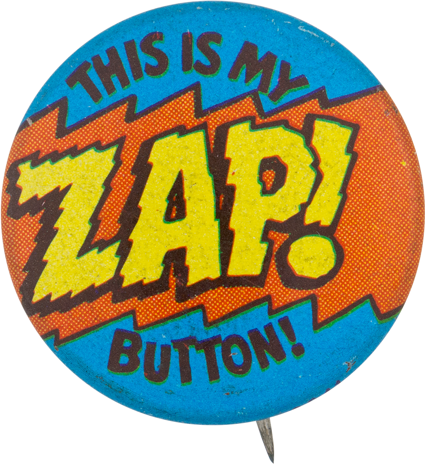 This Is My Zap Button - Label (1000x1079), Png Download