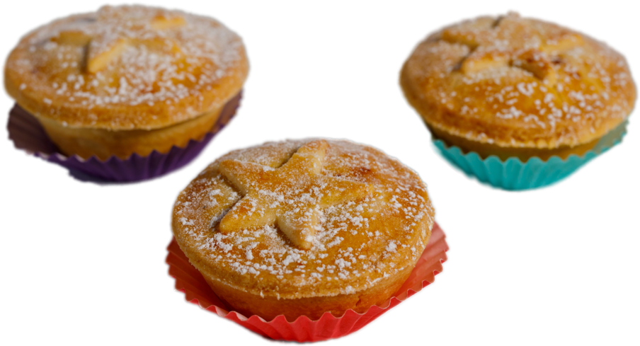 Christmas Mince Pies, 3-pack - Muffin (1023x589), Png Download