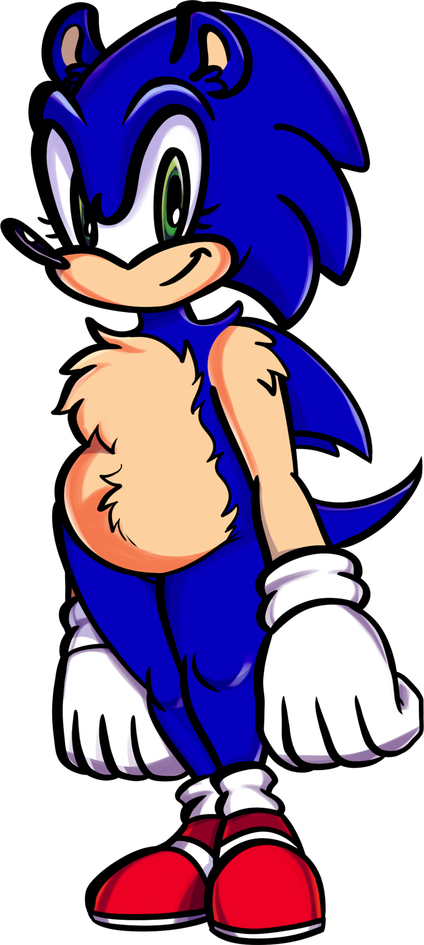 I Love Sonic And Sonic Haterz Can Succ My Peepee - Cartoon (863x1920), Png Download