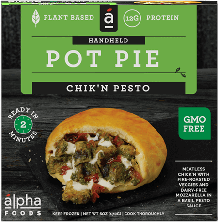Chik'n Pesto - Pot Pie (670x495), Png Download