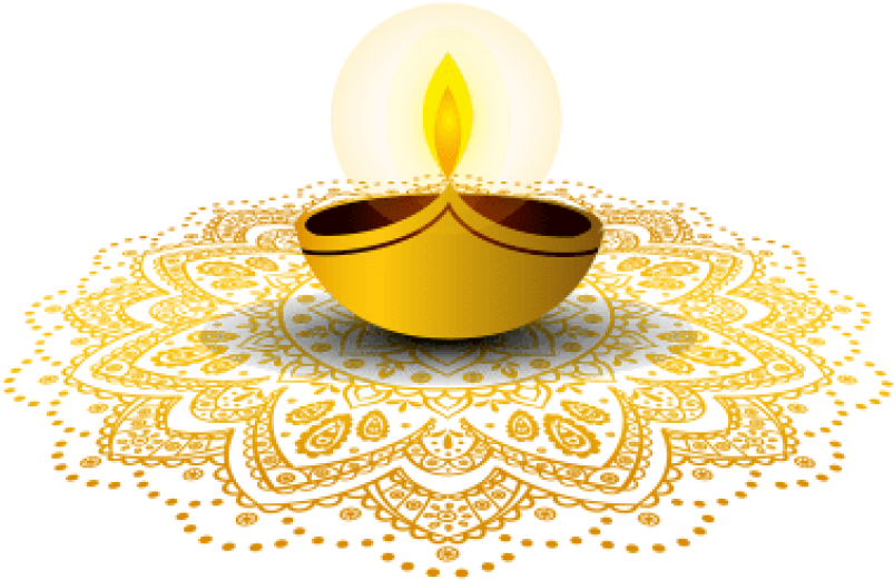 Free Png Download Diwali Sky Crackers Png Png Images - Diwali Rangoli Designs Png (850x606), Png Download