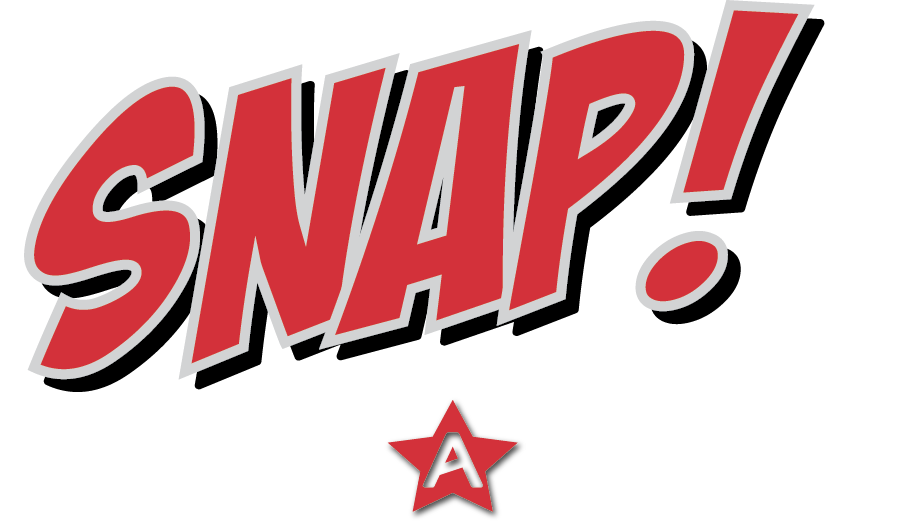 Snap Logo Red Black White - Graphic Design (900x524), Png Download
