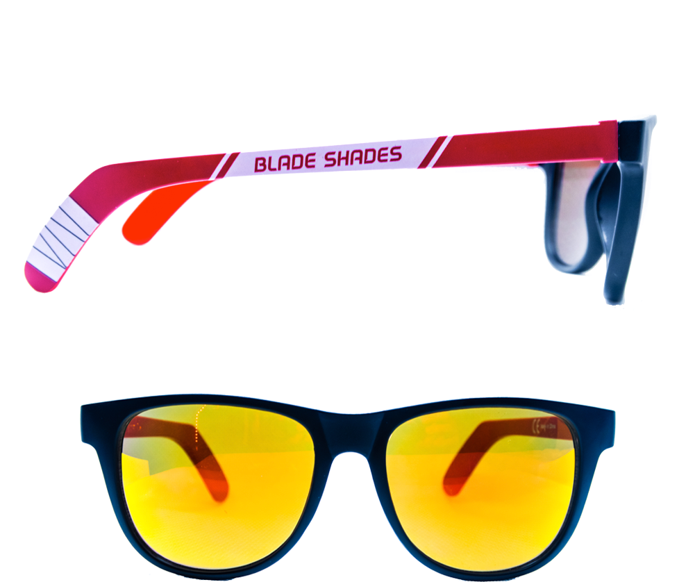 Blood Dual - Blade Shades Hockey Sunglasses (1000x1023), Png Download