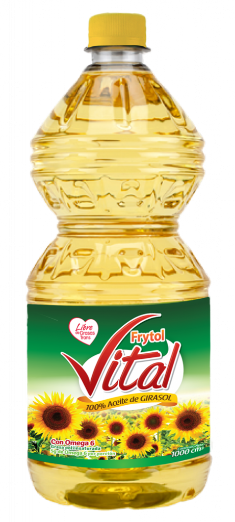 Vital Girasol Botella - Sunflower (461x1024), Png Download