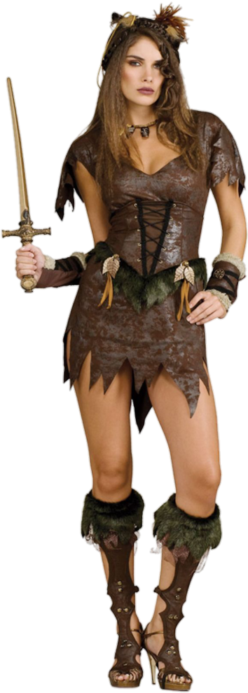 Photo Hot Barbarian Warrior Woman Zpsn3hjuflr - Vikings War Of Clans Hot (454x1024), Png Download