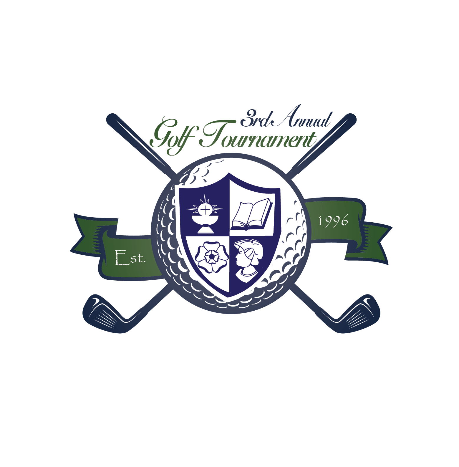 Annual Golf Tournament - Emblem (1814x1897), Png Download