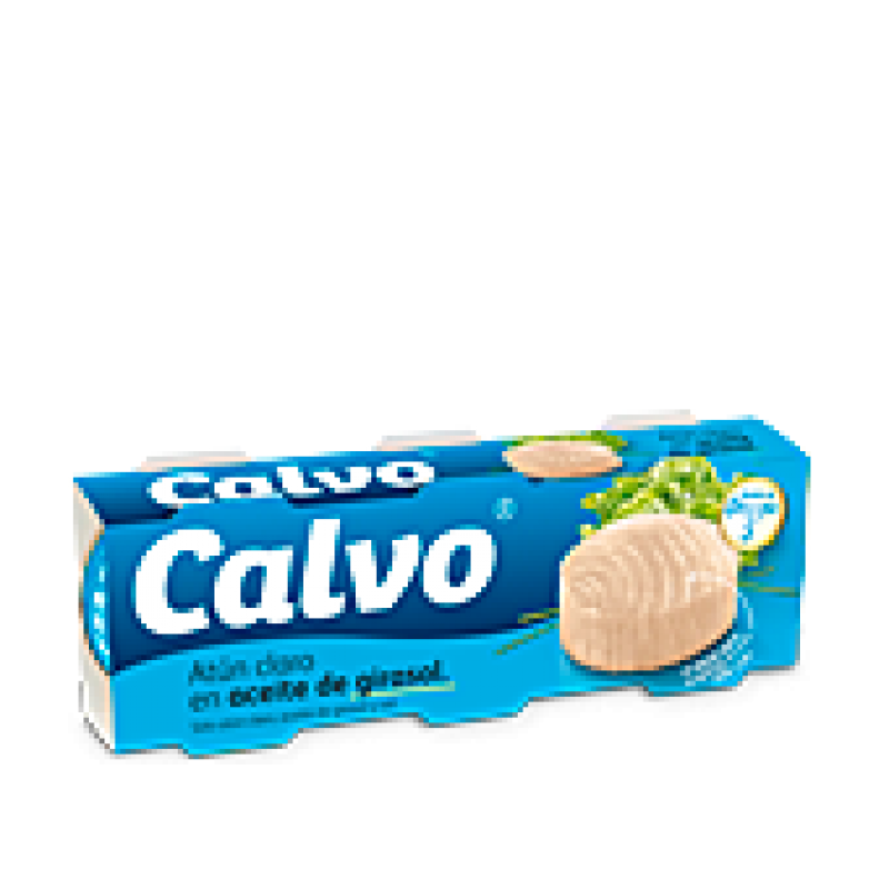 Atún Claro En Aceite De Girasol Calvo Pack 3 Ud - Atun Calvo Png (800x800), Png Download