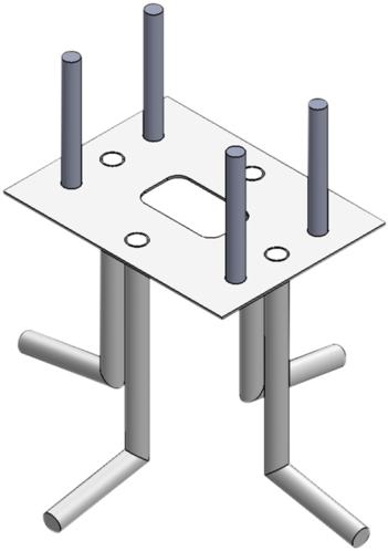 Ancla Para Sujeción Al Piso Compatible Con Todas Las - Coffee Table (700x700), Png Download