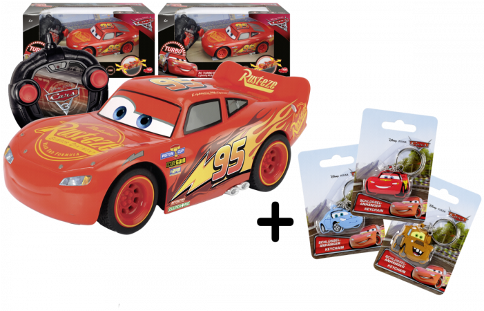 Dickie Rc Lightning Mcqueen Cars 3 Key Ring - Autos De Cars Juguetes (700x700), Png Download