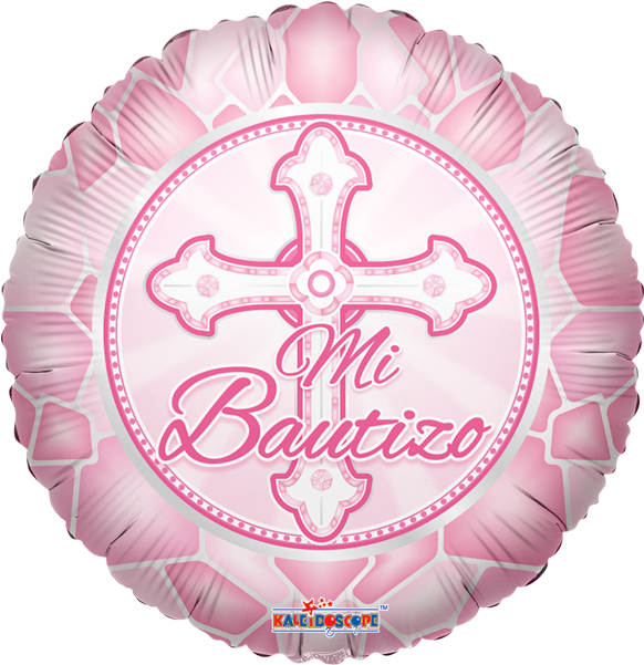 Globo Mi Bautizo Rosa - Mi Bautizo Niña (600x600), Png Download