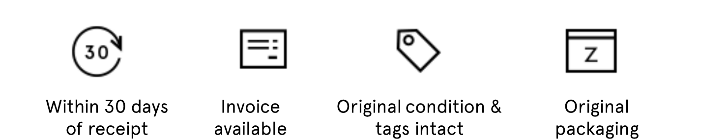 Returns Can Be Made Through Our Online Returns Form - Sign (1425x306), Png Download