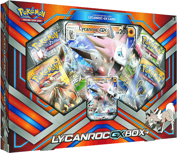 Pokemon - Tcg - Lycanroc-gx Box - Pokemon Lycanroc Gx Box (600x600), Png Download
