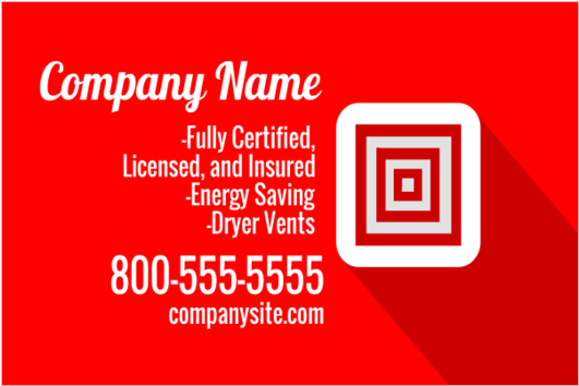 Air Duct Cleaning Magnetic Sign With Square Air Vent - Personal Trainer Business Cards (560x560), Png Download