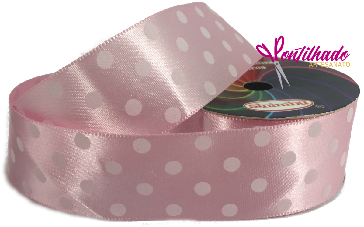 Fita De Cetim Poá Rosa E Branco N°9 38mm Minnie Rosa - Belt (1200x1200), Png Download