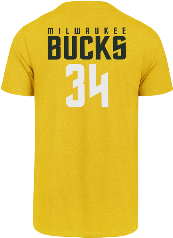 Bucks Giannis Antetokounmpo Legend Gold T-shirt Detail - Mizzou Shirt (600x800), Png Download