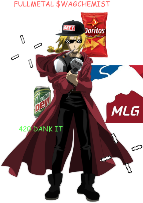 Montage Parody Tumblr - Edward Full Metal Alchemist Art (500x737), Png Download