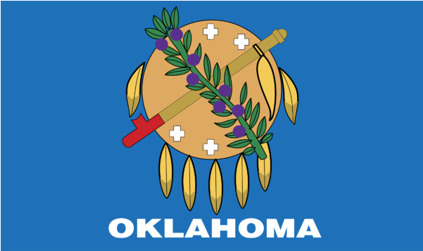 Printable Oklahoma State Flag (800x600), Png Download