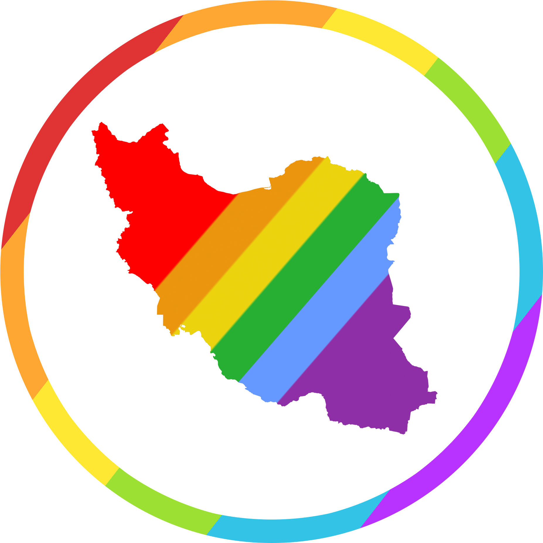 Iranpride Logo - Black Iran Map (1900x1900), Png Download