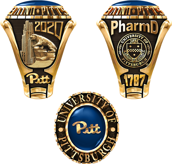 Share Your Ring Design With Friends And Family - Pitt Graduation Ring (600x600), Png Download
