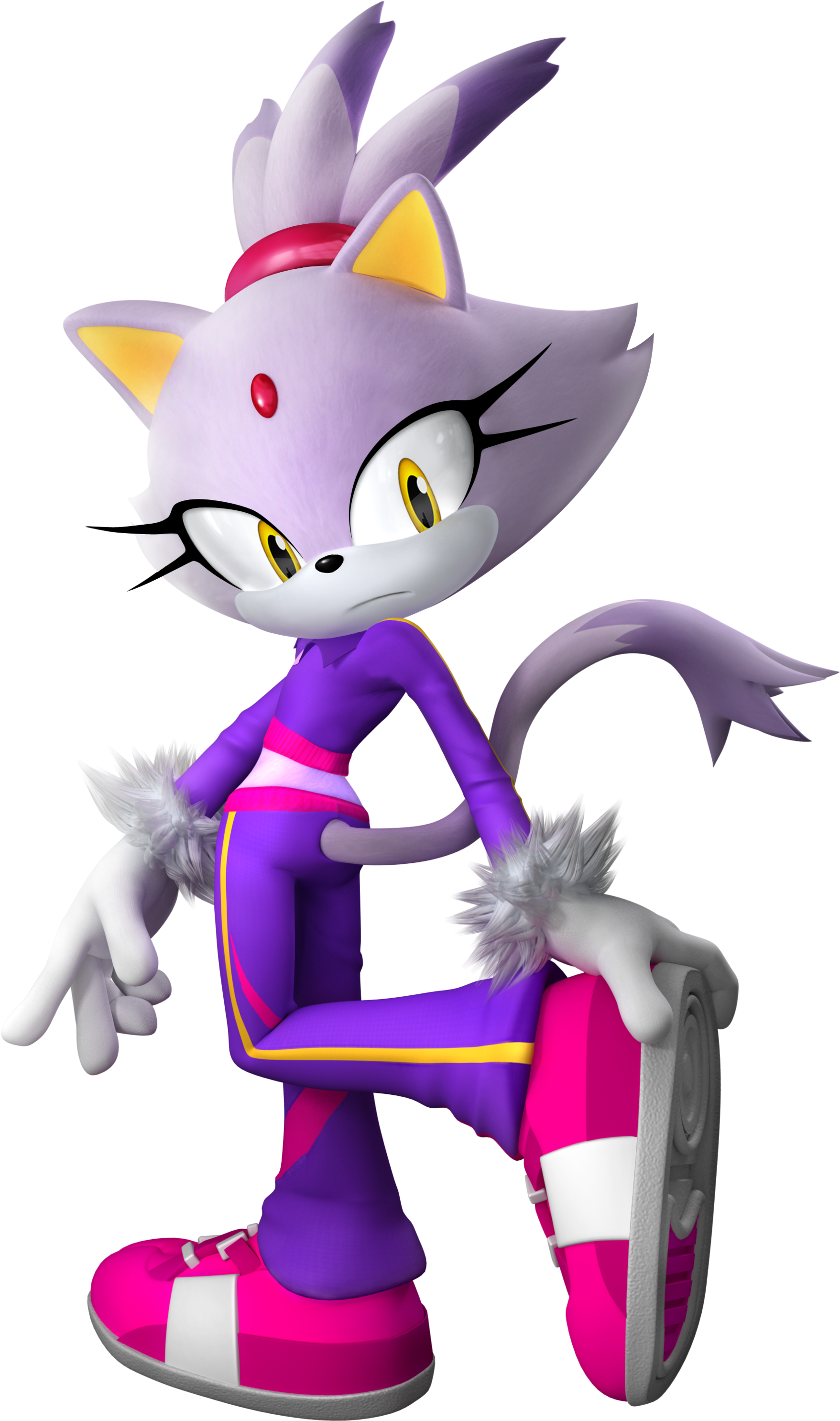 Blaze The Cat Sfm (2000x3093), Png Download