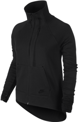 Women's Nike Tech Fleece Moto Cape - Hoodie (770x400), Png Download