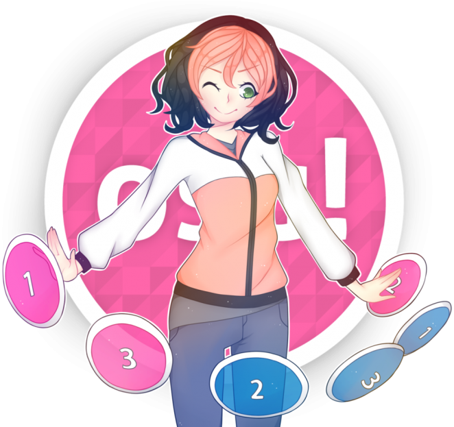 Yandere Simulator Pippi Osu (700x622), Png Download