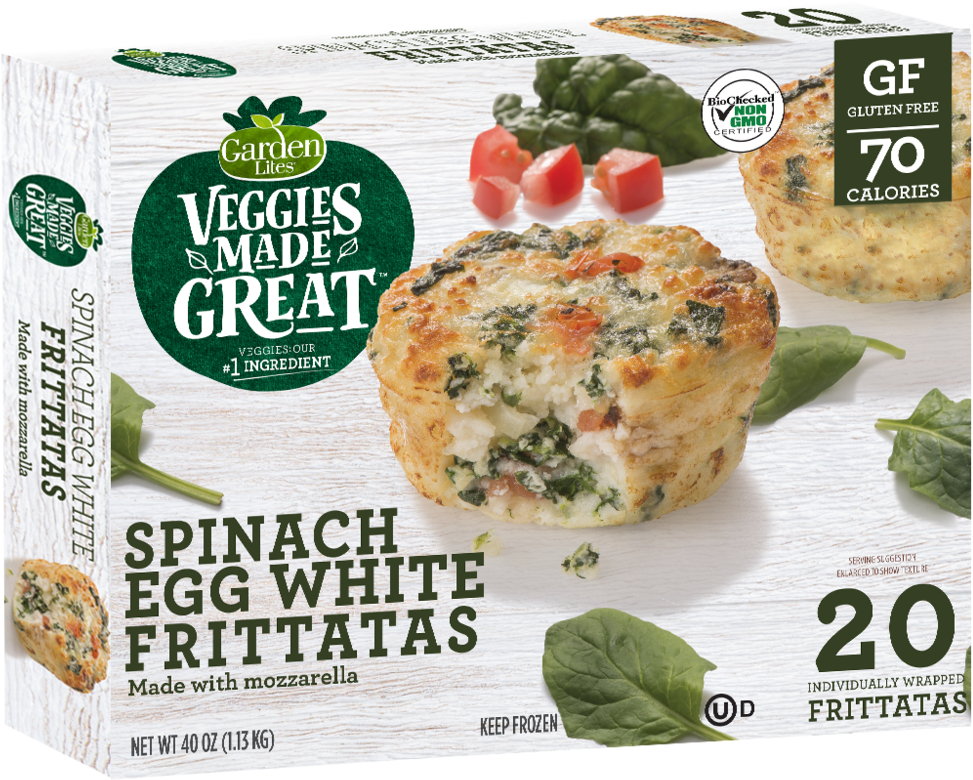 3d Frittataeggwhite Costco20ct061818 - Garden Lites Spinach Egg White Frittata (1000x1000), Png Download
