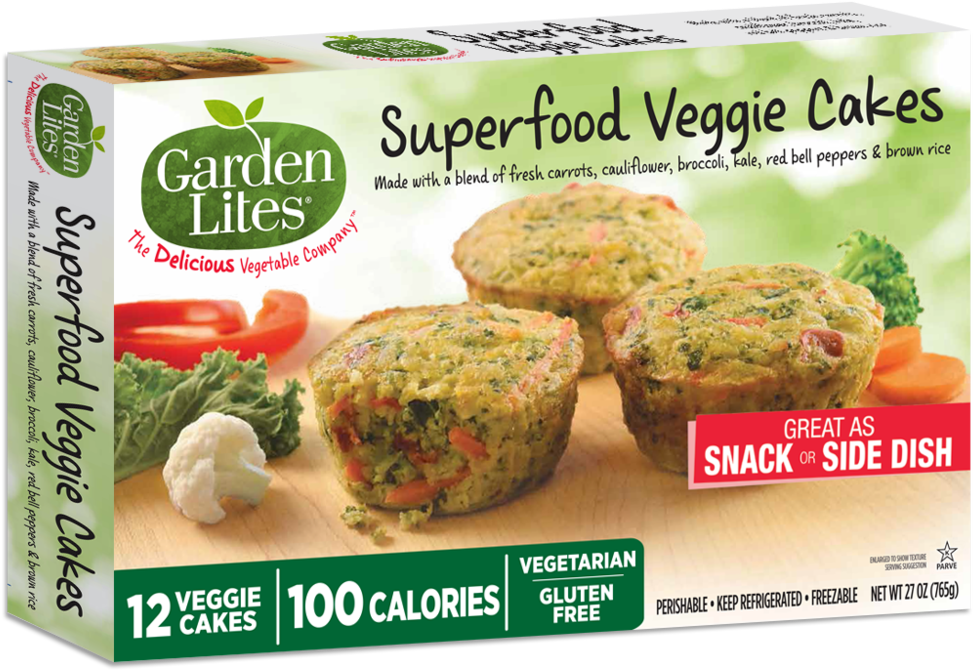 3d-box Costco Sfvc - Garden Lites Superfood Veggie Cakes (1000x1000), Png Download