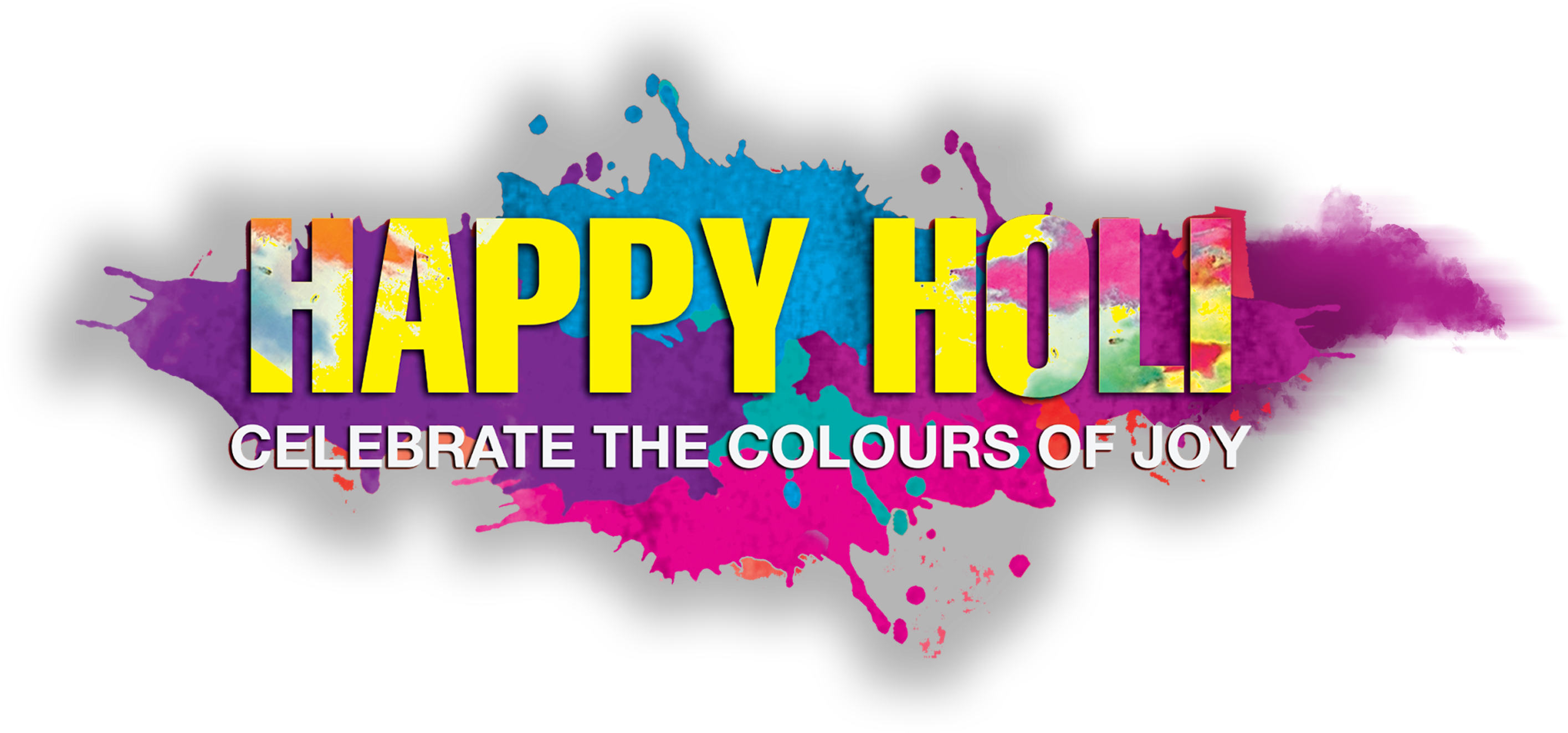 How To Download Happy Holi Year 2019 Text Png - Graphic Design (2938x1653), Png Download